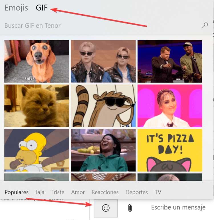 GIF desktop WhatsApp