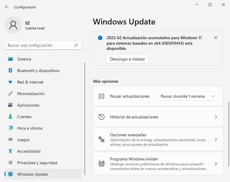 actualizacion windows 11