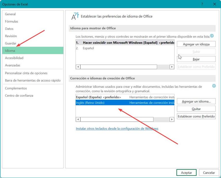 Cambiar el idioma en Microsoft 365: Word, Excel y PowerPoint