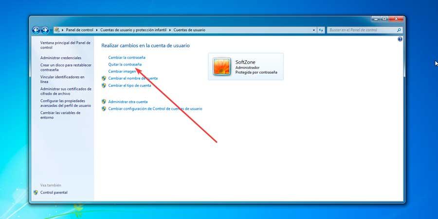 Cuentas de usuarios y quitar contraseñas en Windows 7