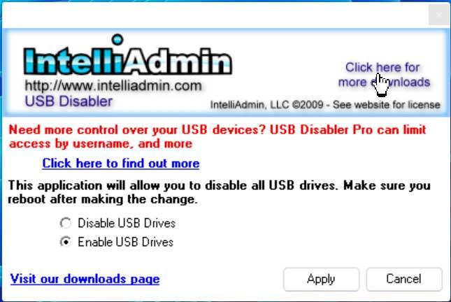USB Drive Disabler