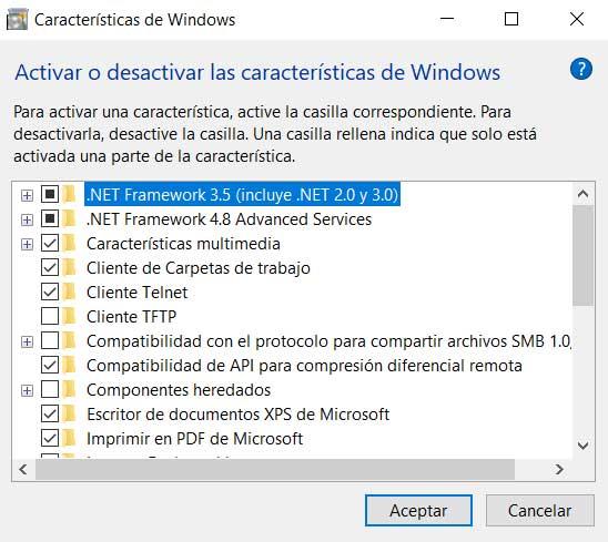características Windows