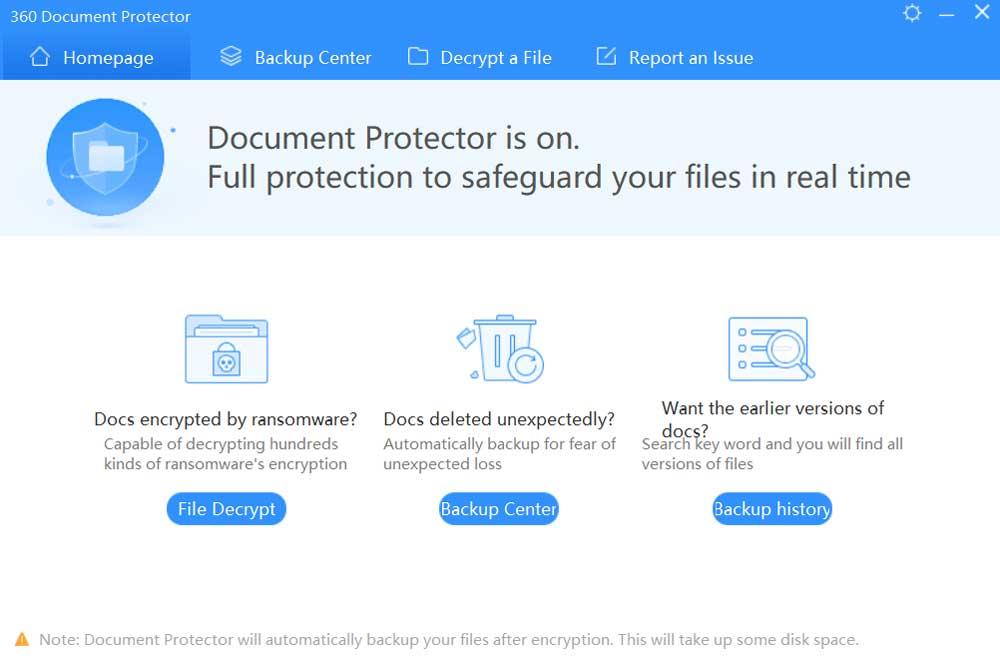 document protector 360 Total Security