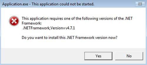 error .Net Framework