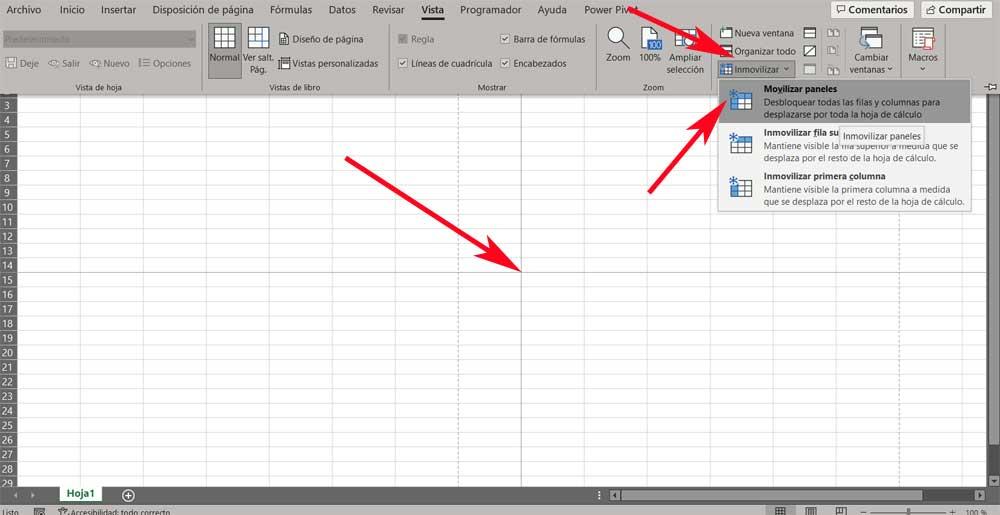 fijar celdas Excel