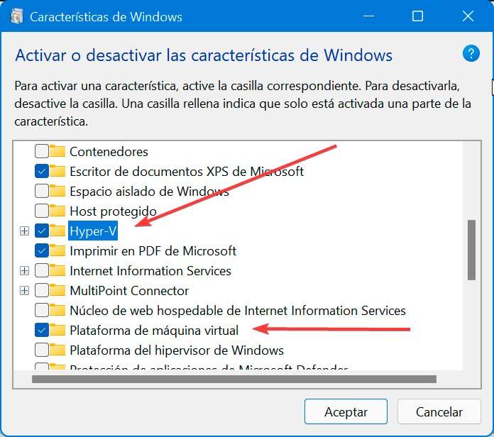 Activar Hyper-V Windows 11