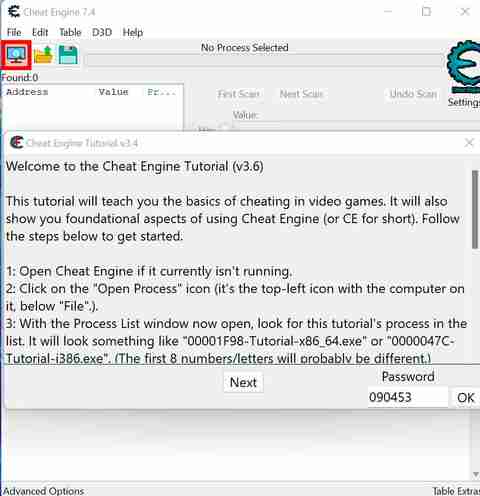 Cheat Engine tutorial