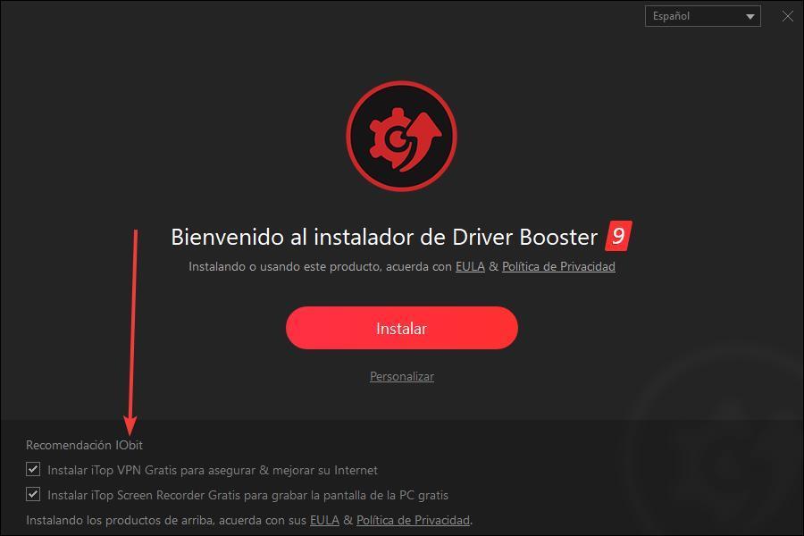 IObit Driver Booster Free - Adware 1