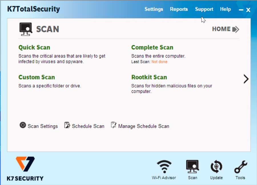 K7 Total Security Scan