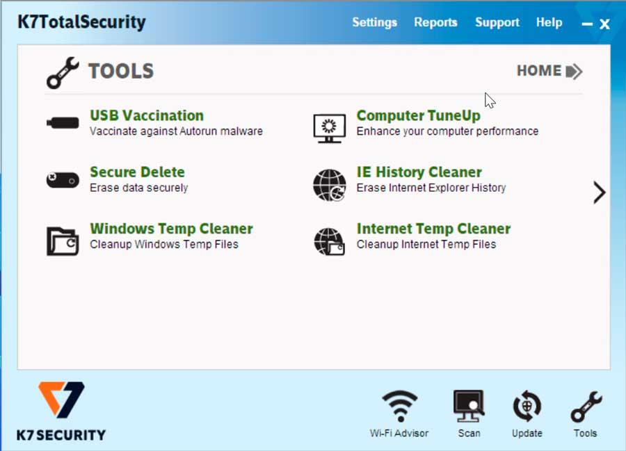 K7 Total Security Tools