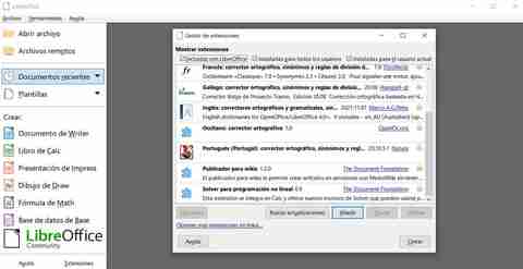 extensions libreoffice