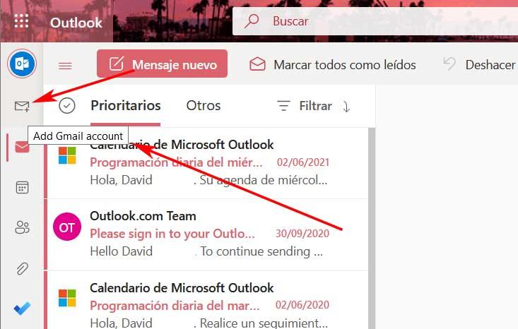 gmail Outlook