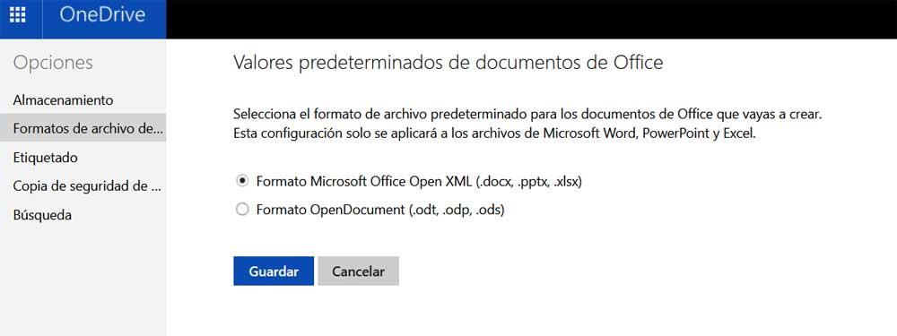 Onedrive-Formate
