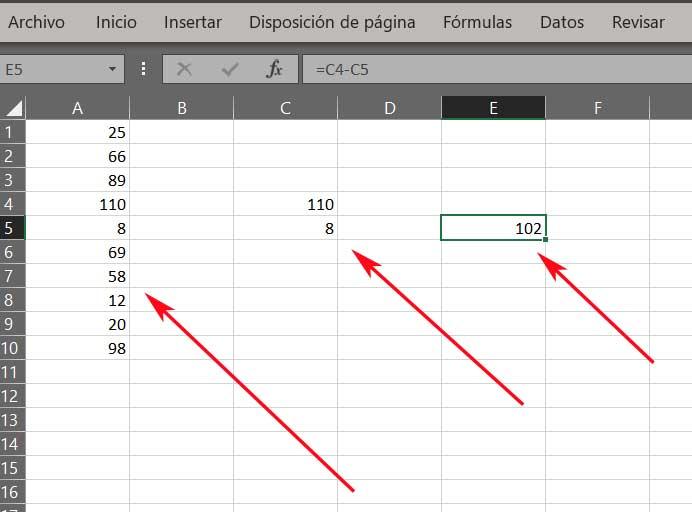 rango dados Excel