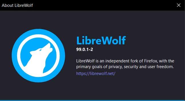 version librewolf