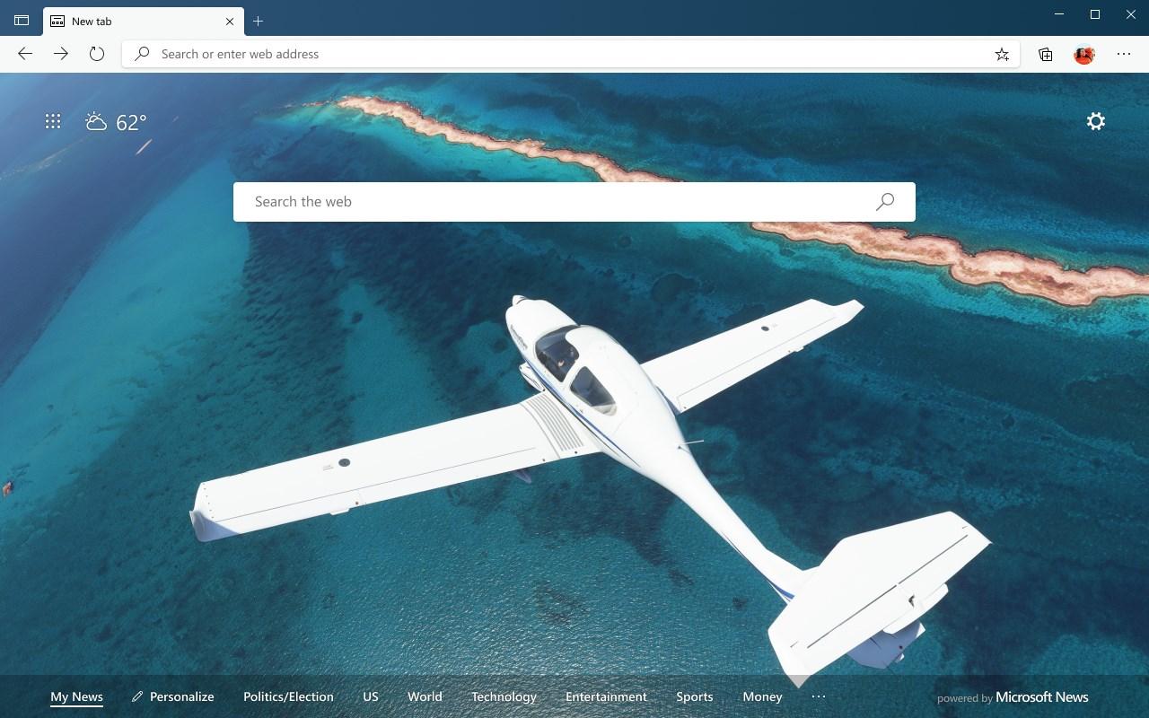 Fond d'écran Microsoft Flight Simulator