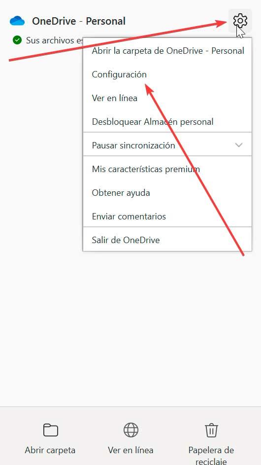 OneDrive Configuración
