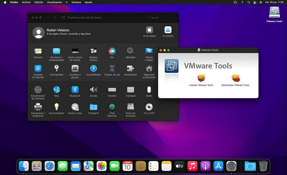 Outils VMware macOS