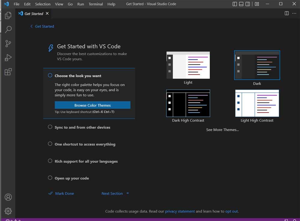 Visual Studio Code bærbar