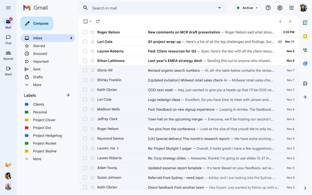 Nový Gmail 2022