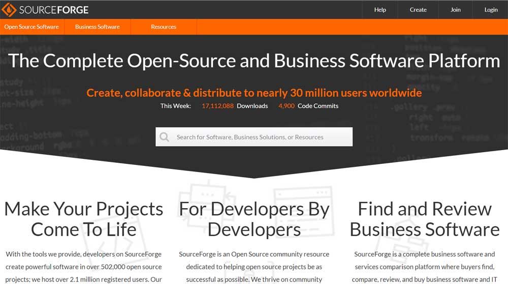 Github do SourceForge