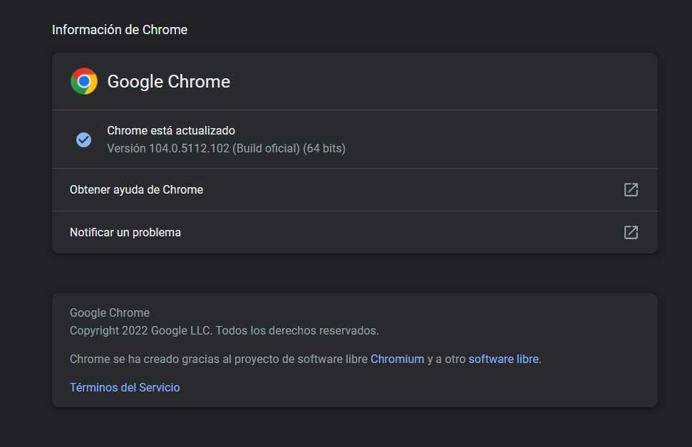 actualizar Chrome
