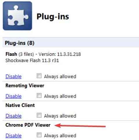 plug-ins PDF Chrome