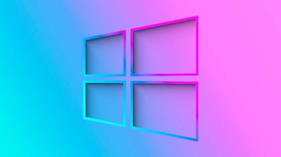 Logo Windows marco colores neon