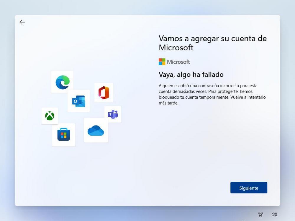 Windows 11 - Crear cuenta sin conexión 3