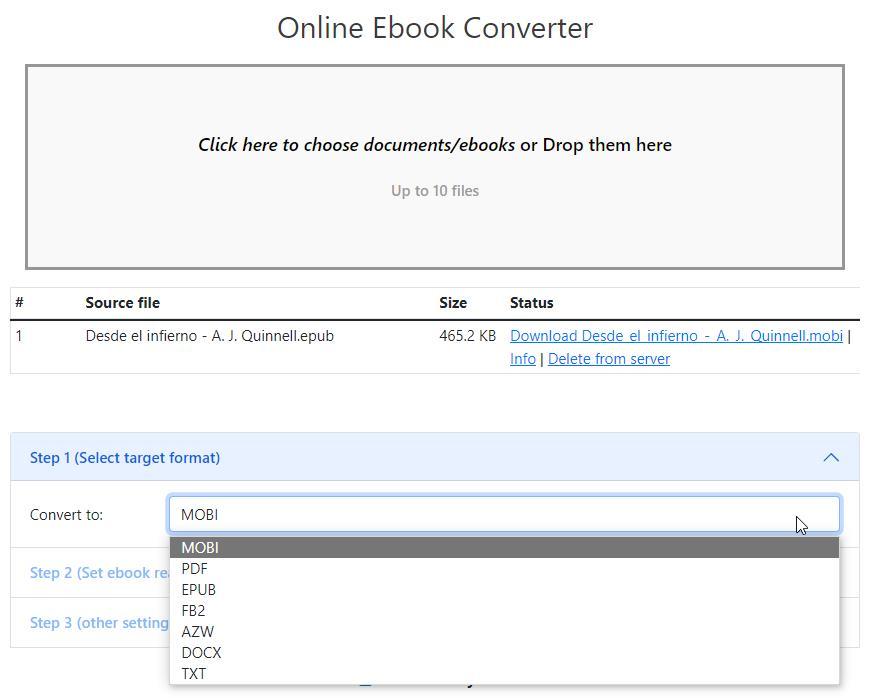 Oneline Ebook Converter