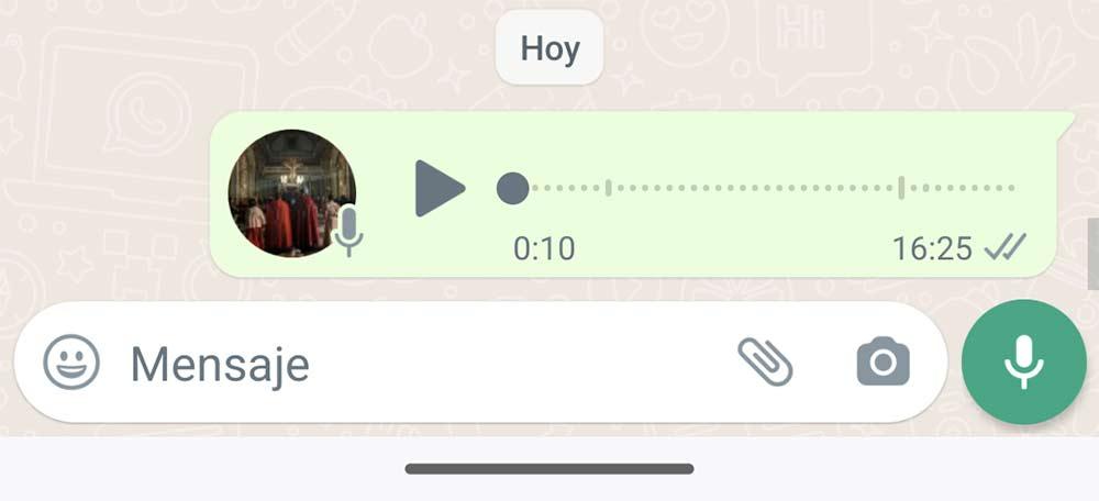 Problemas audio WhatsApp