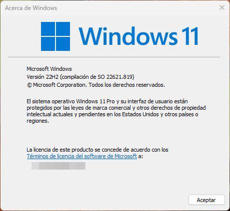 Acerca de Windows 11