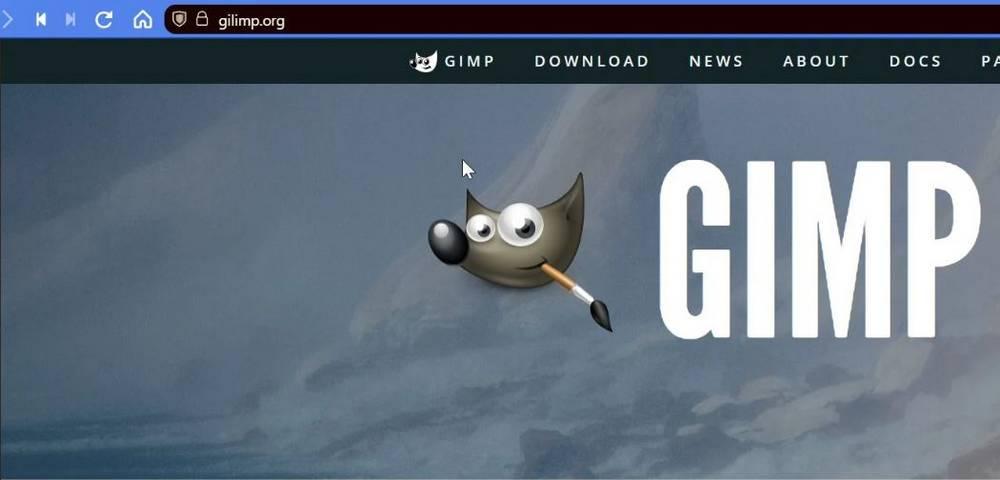 Falsa web de GIMP