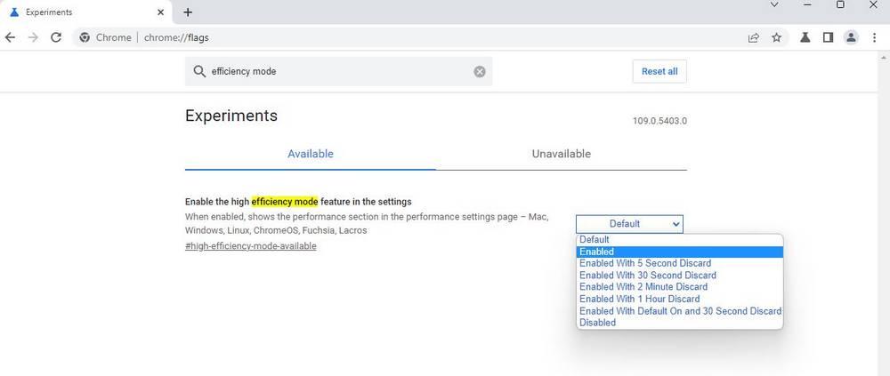 Google Chrome - Nueva función liberar RAM 1