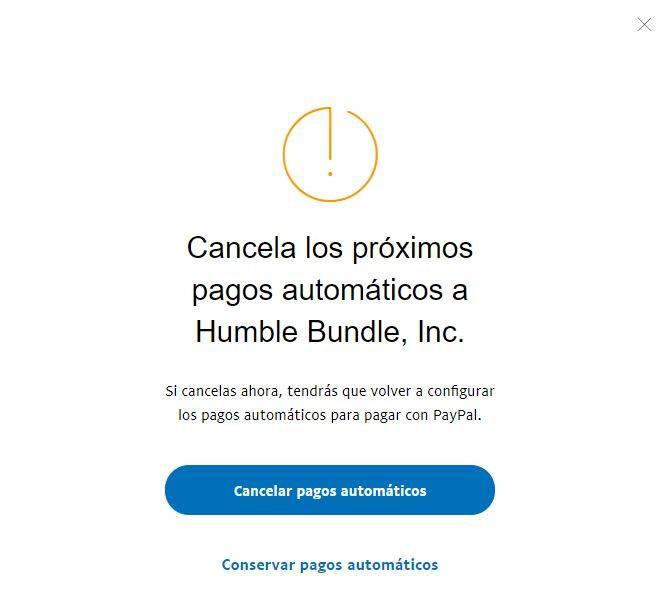 PayPal - キャンセル pagos automáticos 5