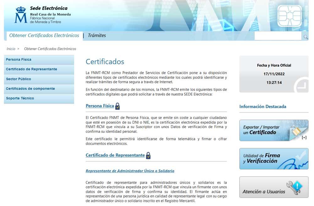 certificado FNMT