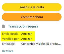 Vendido Enviado Amazon