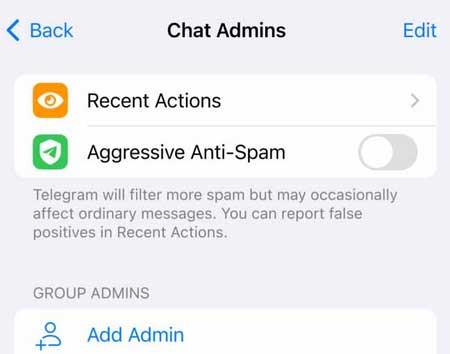 telegram antispam