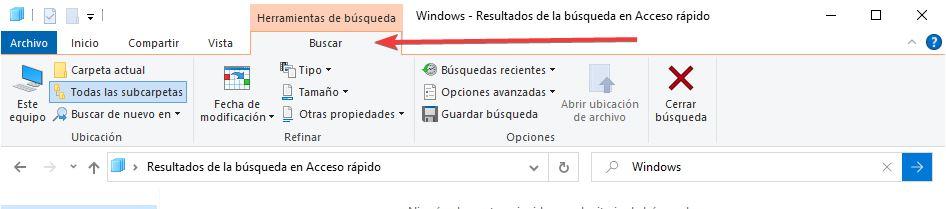 Buscar en Windows 10
