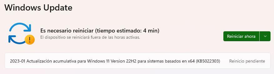 Parche enero 2023 Windows 11