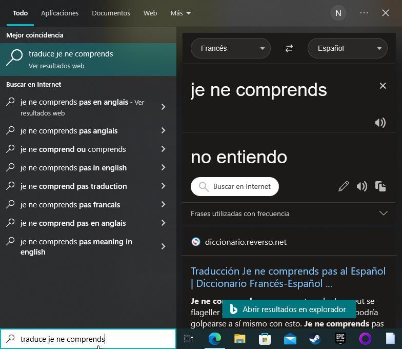 Traducir con Windows