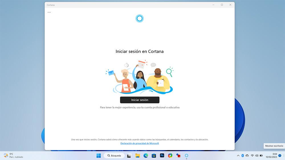 Activar Cortana en Windows 11