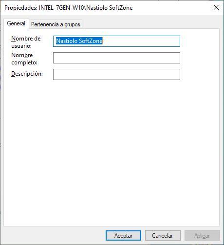 Cambiar nombre cuenta usuario Windows