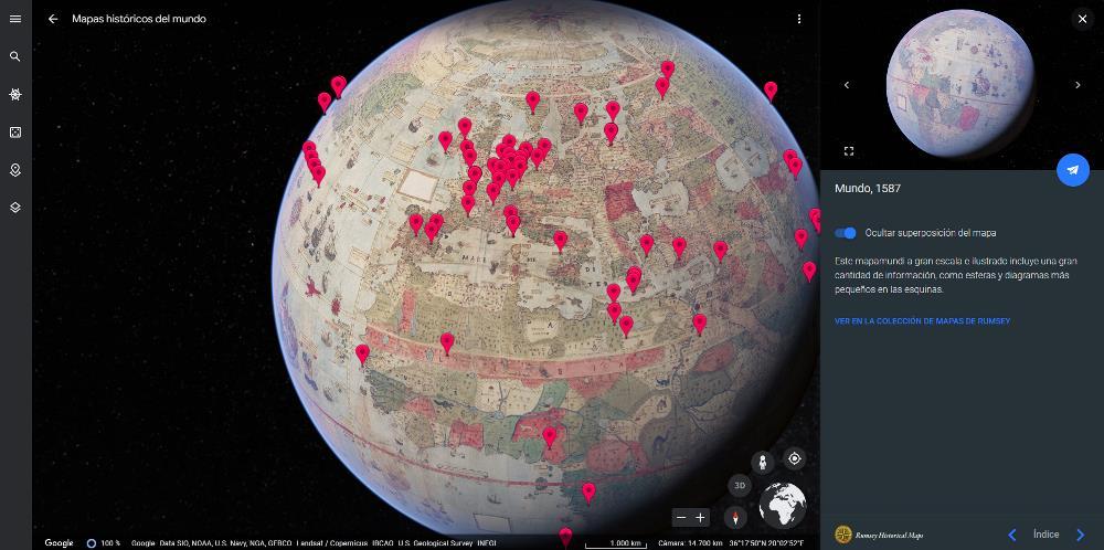 Google Earth - Bản đồ lịch sử