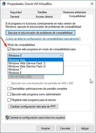 Windows Compatibility Mode