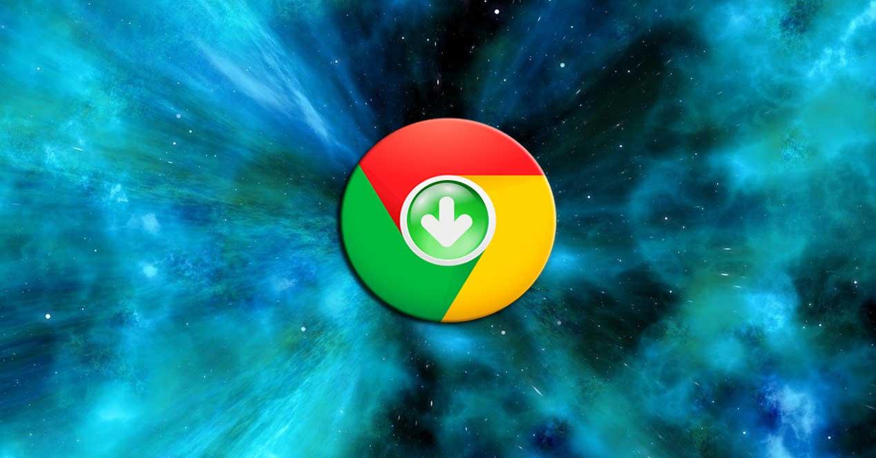 descargas Chrome espacio