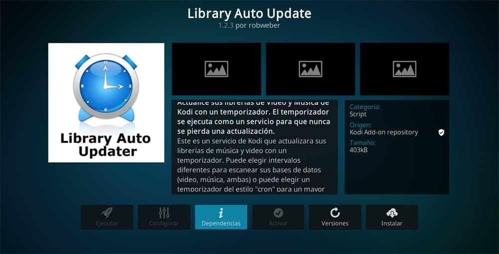 Kodi de atualização automática da biblioteca