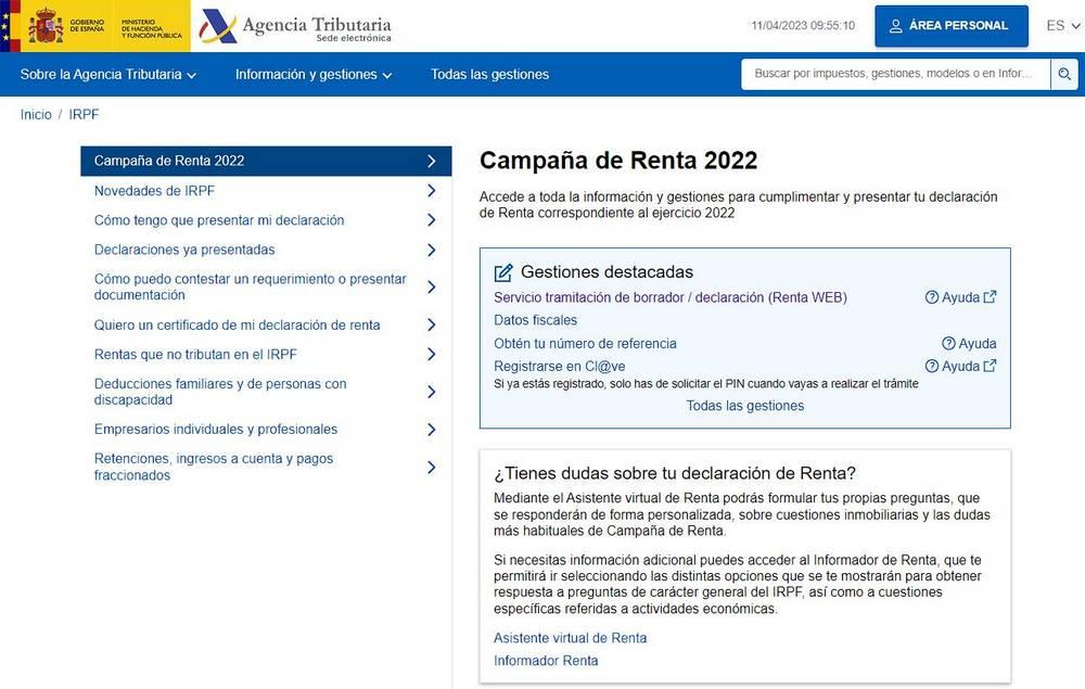 Web Renta 2022