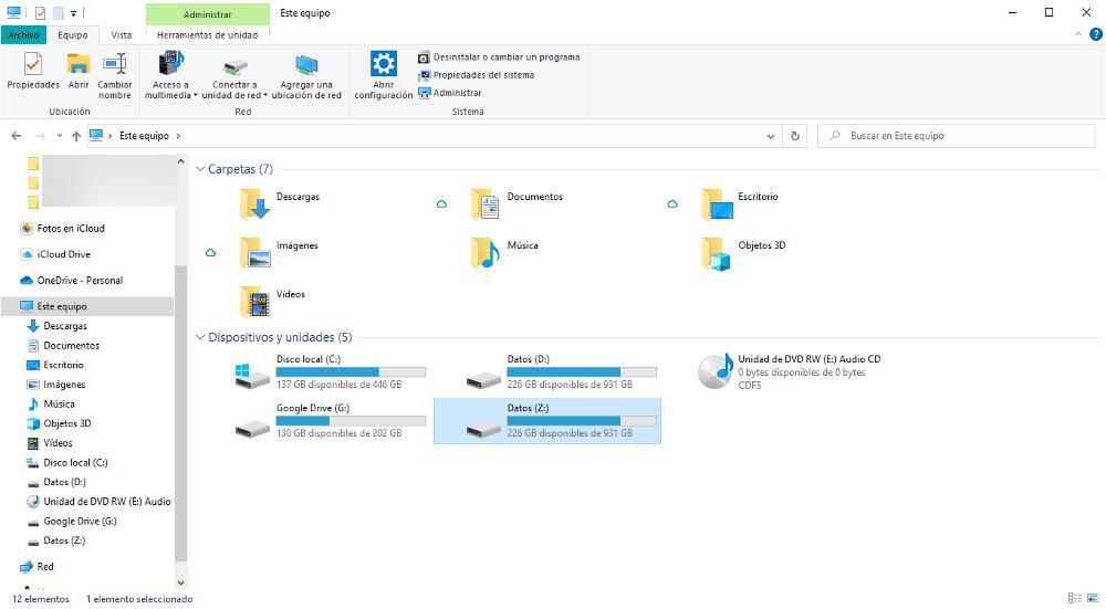 Convertir directorio en unidad de Windows