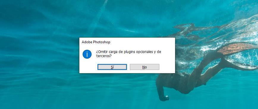 No cargar plugins Photoshop